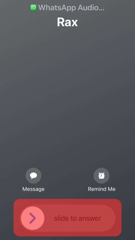 Swipe The Slider To Accept The Call When Screen Is Locked