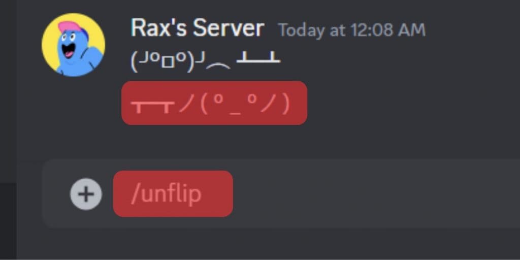 Table Unflip In Discord