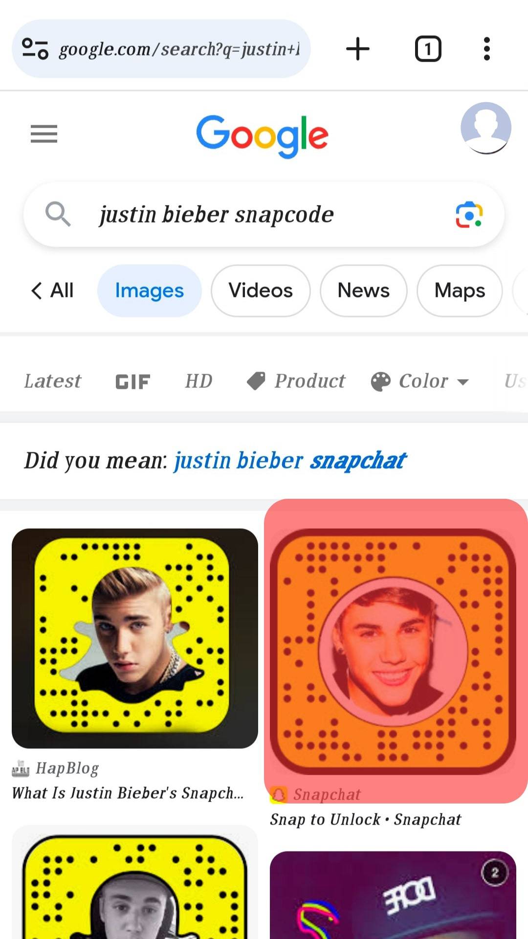 Take A Screenshot Of Snapcode.