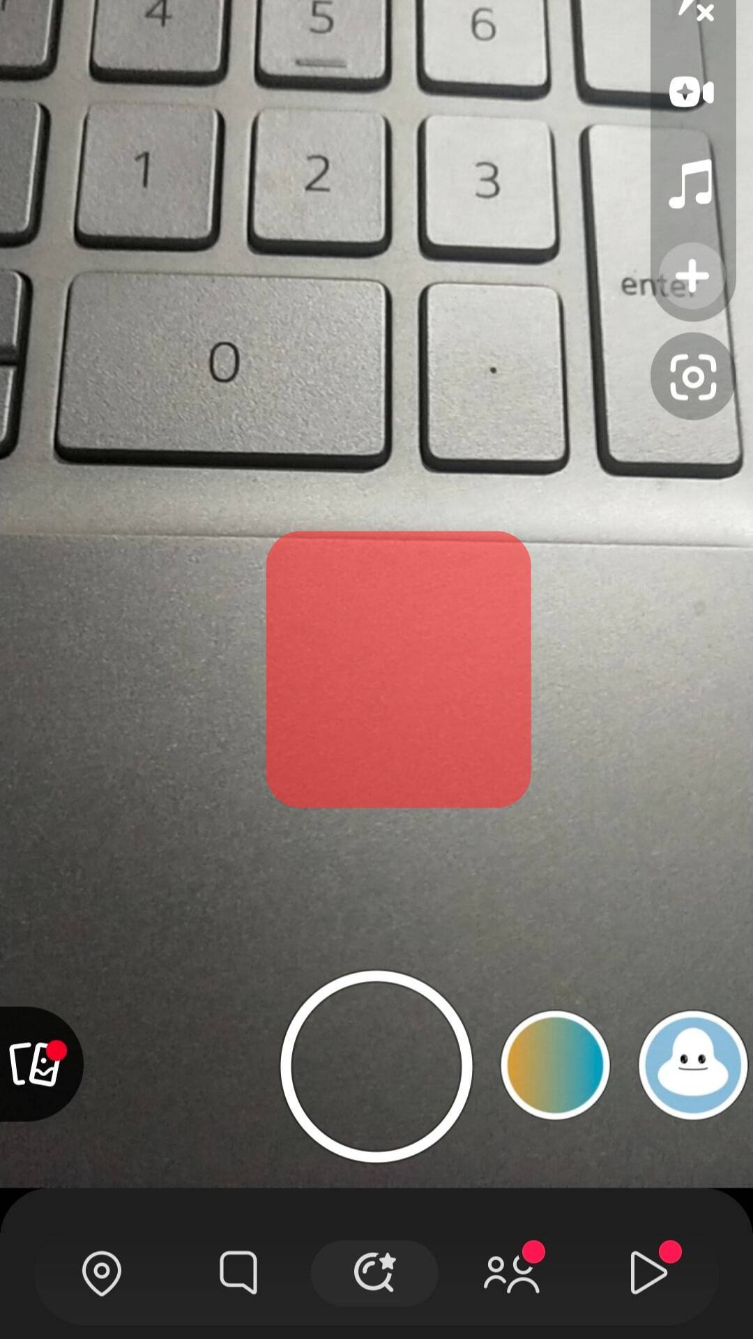 Tap Anywhere On The Screen In The Camera View.