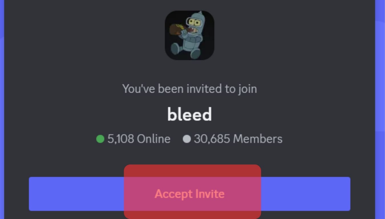 Tap On Accept Invite