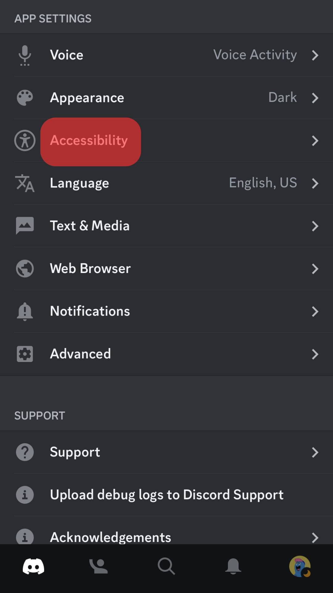 Tap On Accessibility.