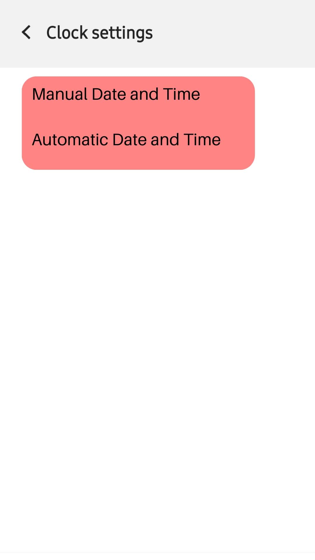 Tap On Automatic Or Manual Date &Amp; Time