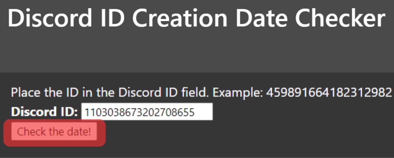 Tap On Check The Date Discord
