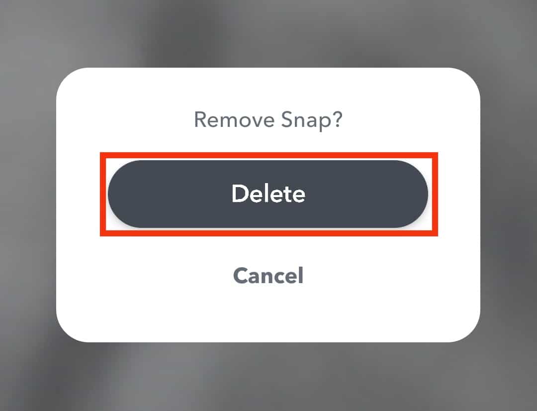 Tap On Delete Button Again