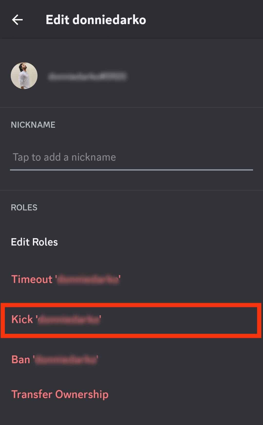 Tap On Kick [Username]