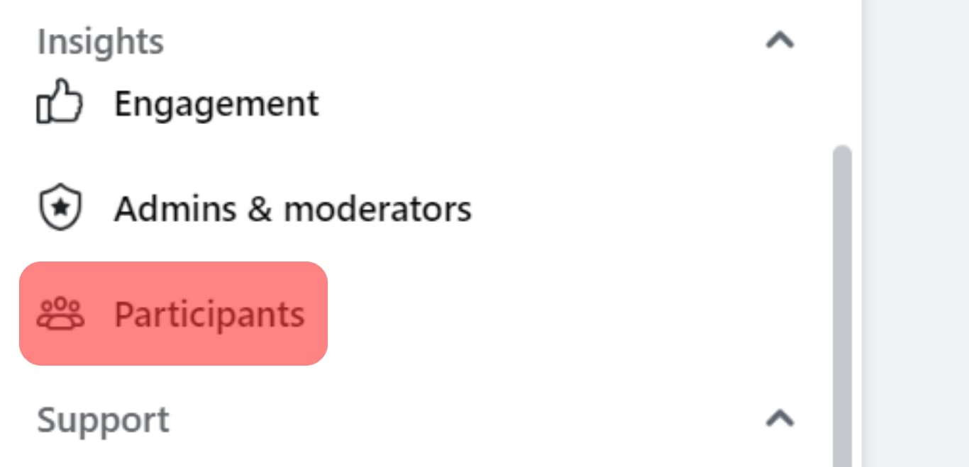 Tap On Participants Under The Insights Section.