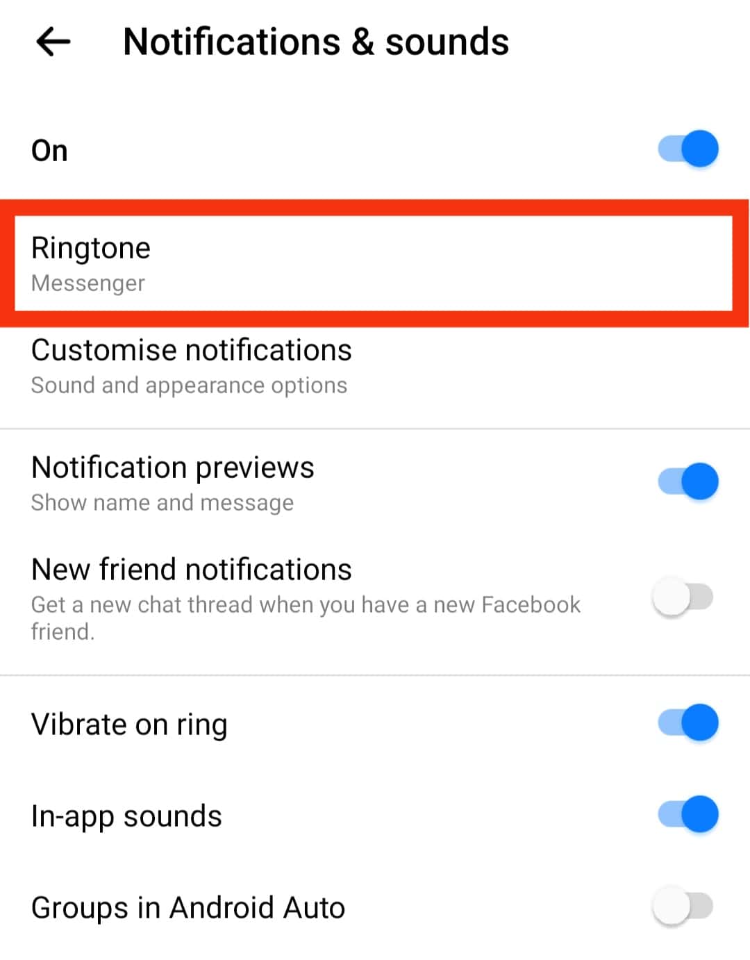 Tap On Ringtone