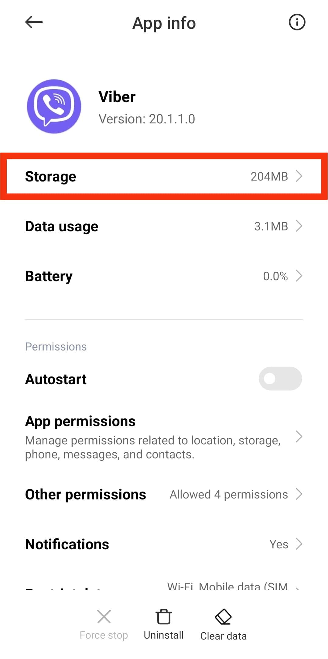 Tap On Storage