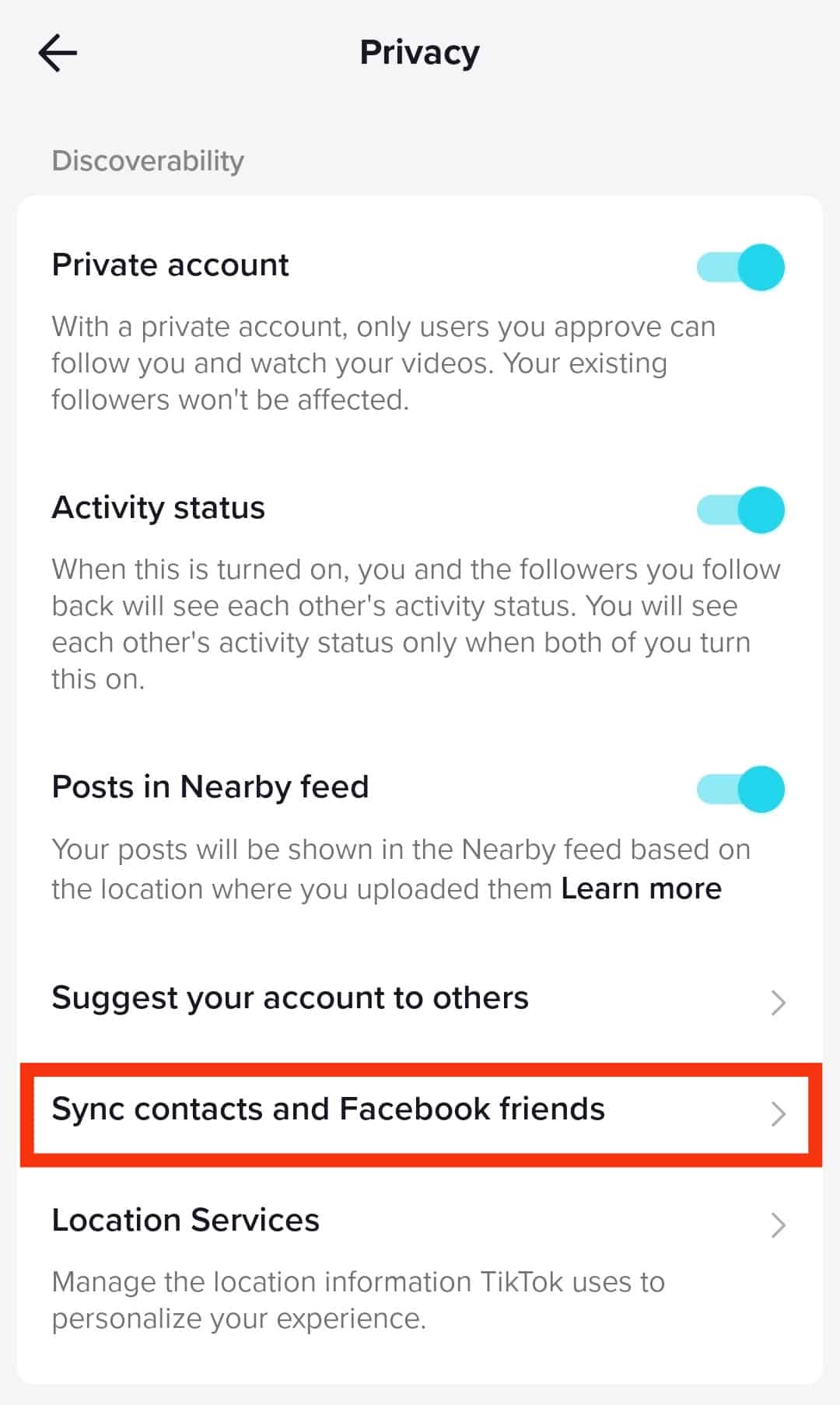 Tap On Sync Contacts And Facebook Friends