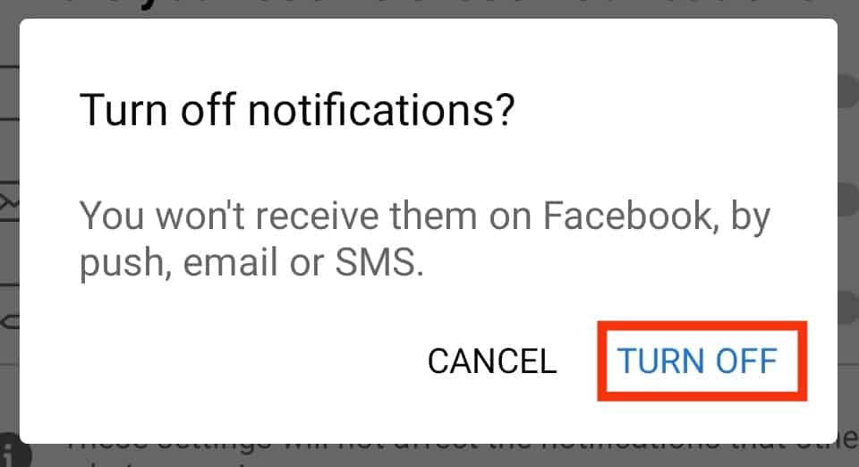 Tap On Turn Off To Confirm