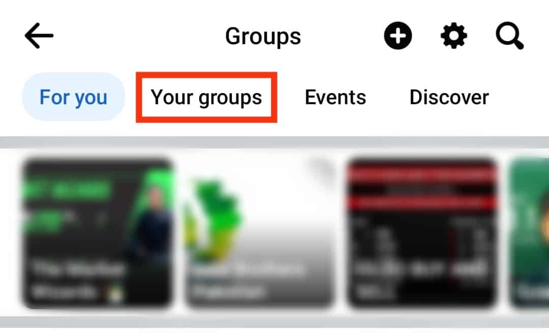 Tap On Your Groups Tab