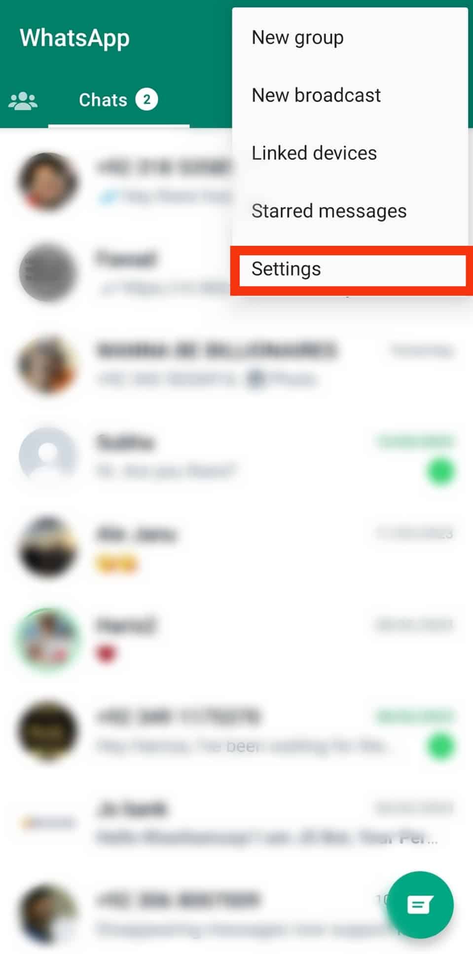 Tap On Settings