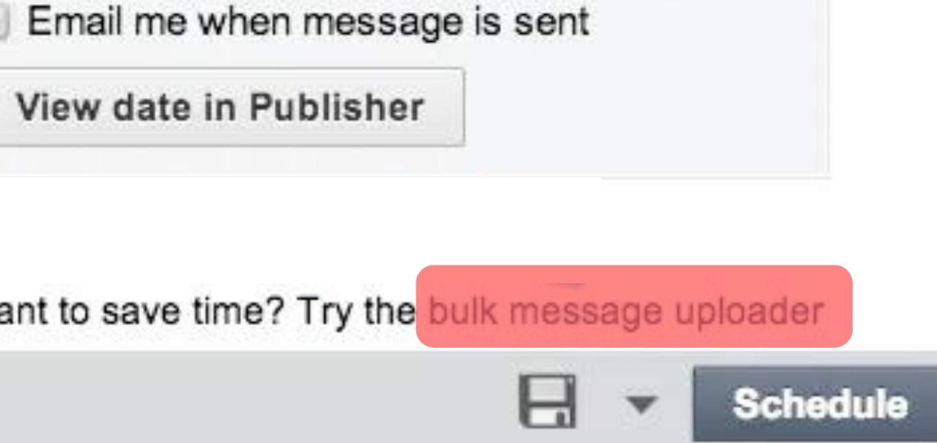 Tap On The Bulk Message Uploader