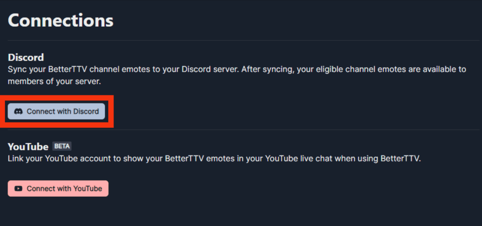 Tap On The Connect With Discord Option