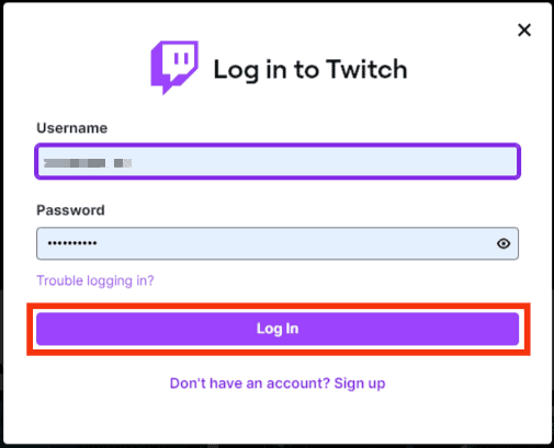 Tap On The Log In Button