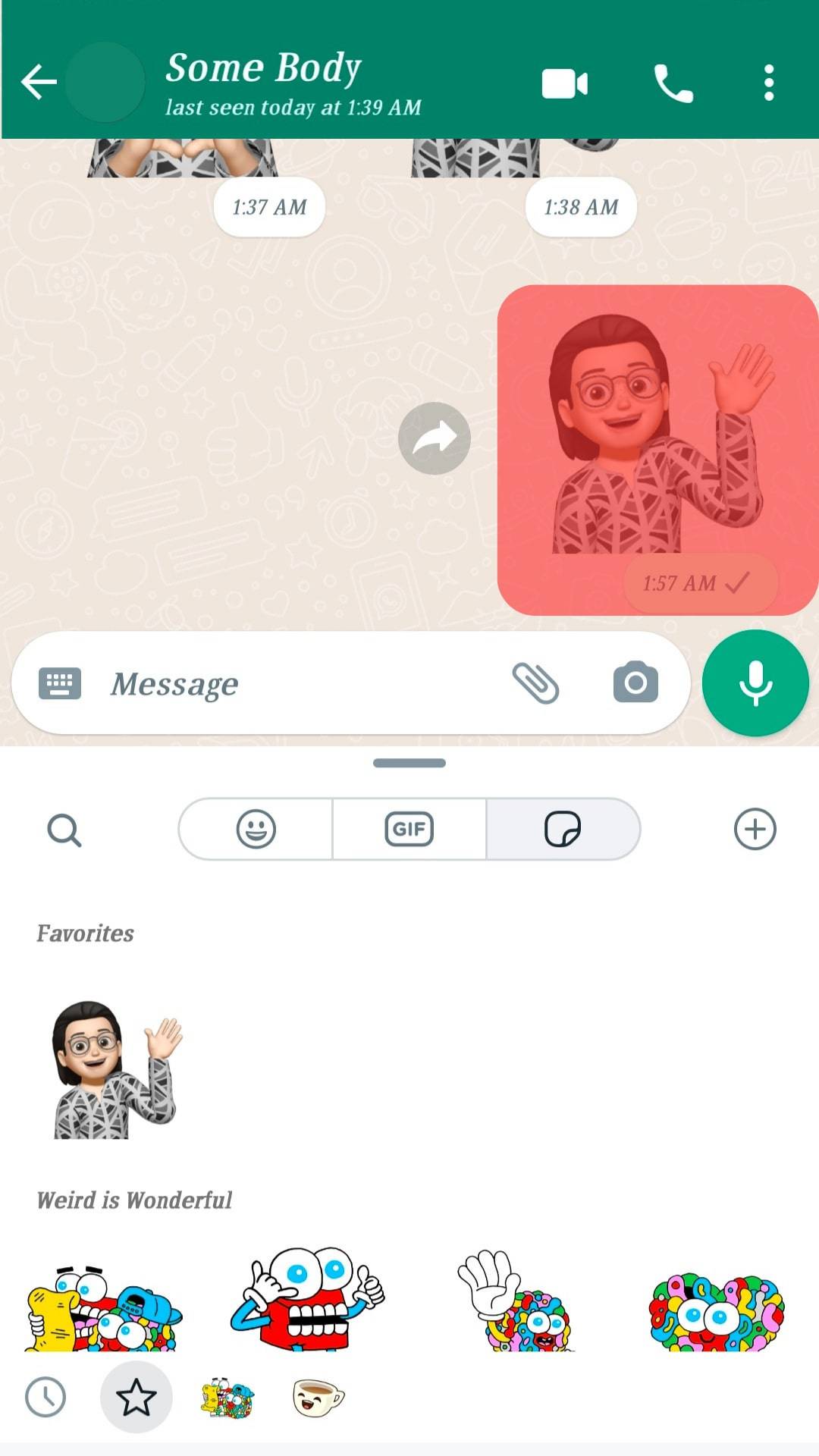 Tap On The Memoji You Want To Share.