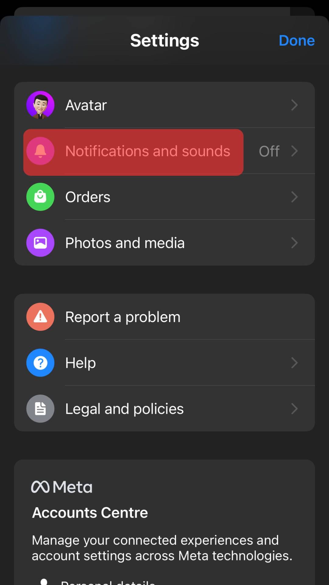 Tap On The Notifications And Sounds Option.