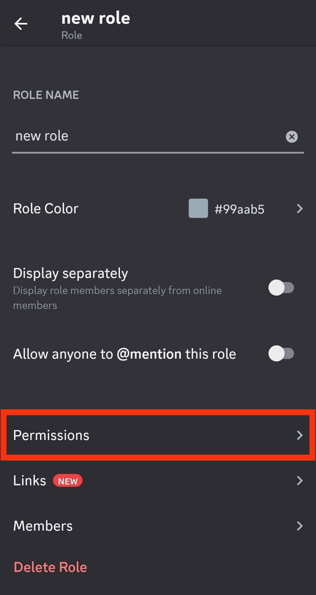 Tap On The Permissions Tab