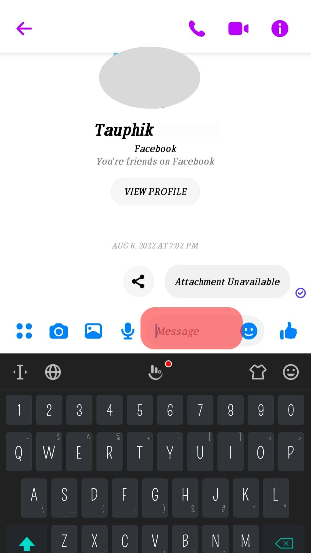 Tap On The Text Box To Display Keyboard