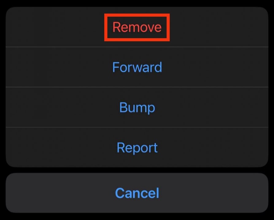 Tap On ‘Remove.’