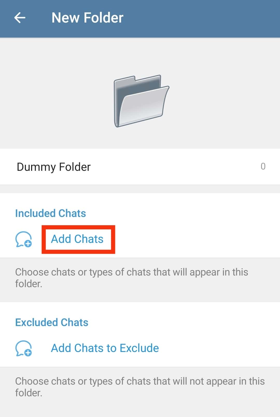 Tap The Add Chats Button