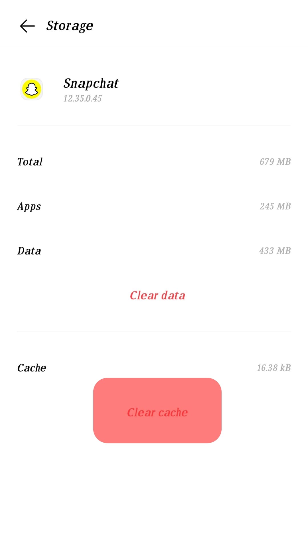 Tap The Clear Cache Option.