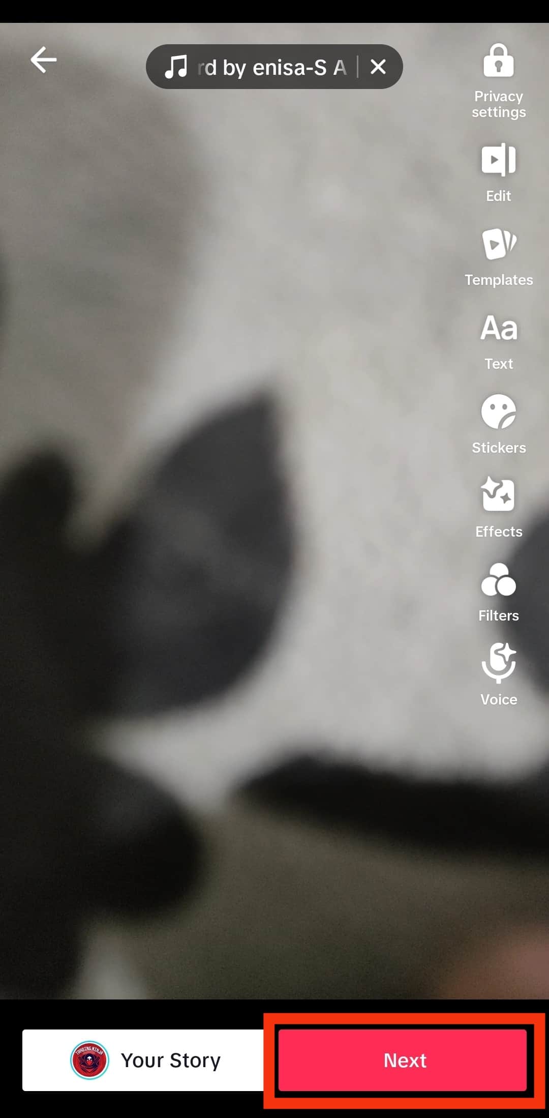 Tap The Next Button