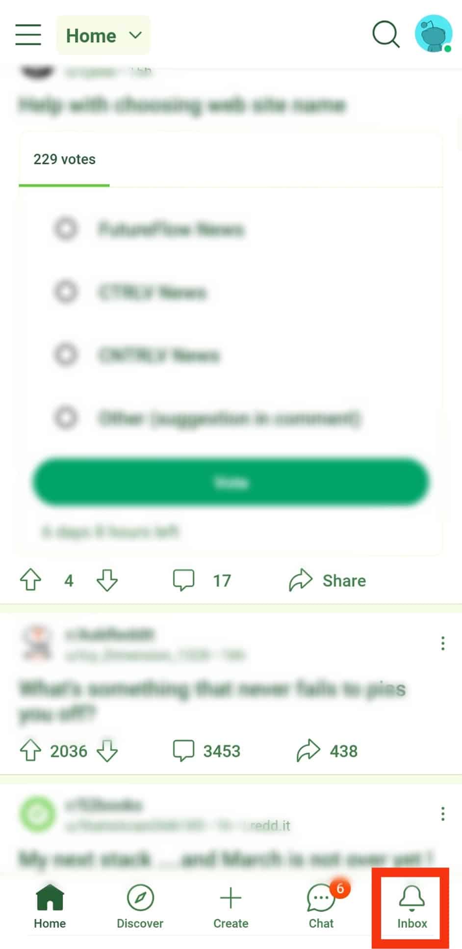 Tap The Notification Or Bell Icon