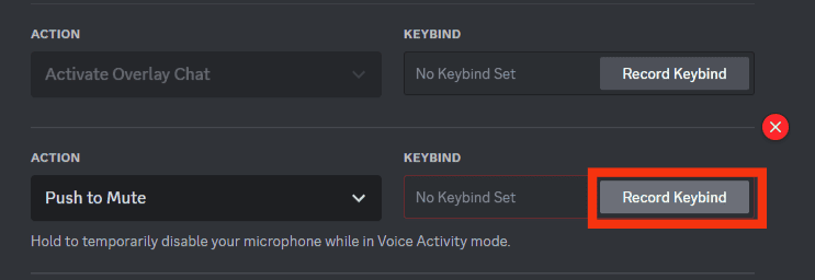 Tap The Record Keybind Option