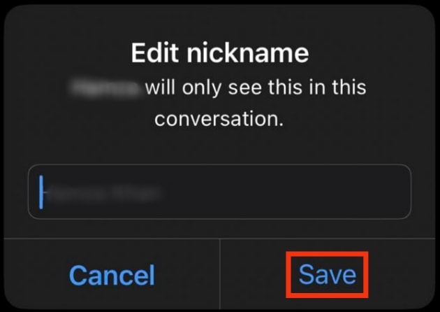 Tap The Save Option