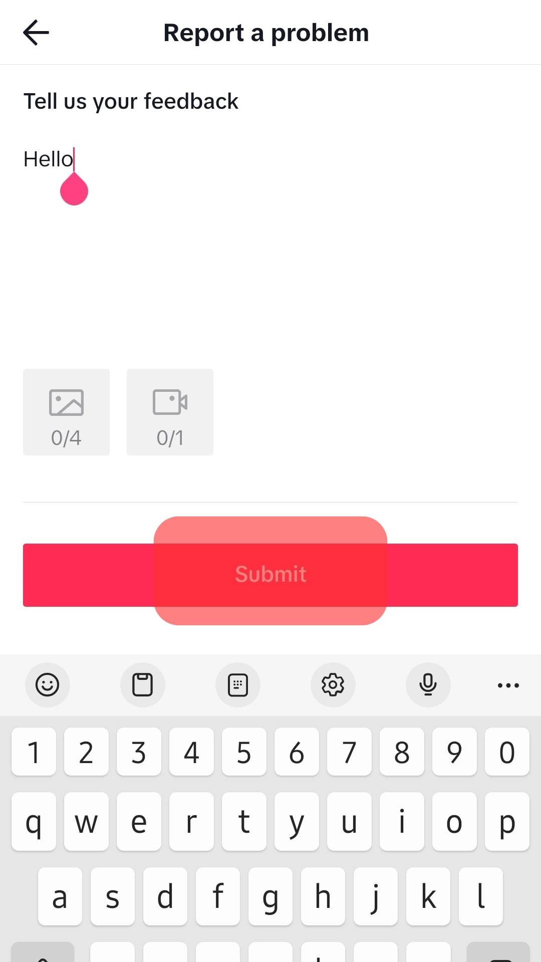 Tap The Submit Button At The Bottom.