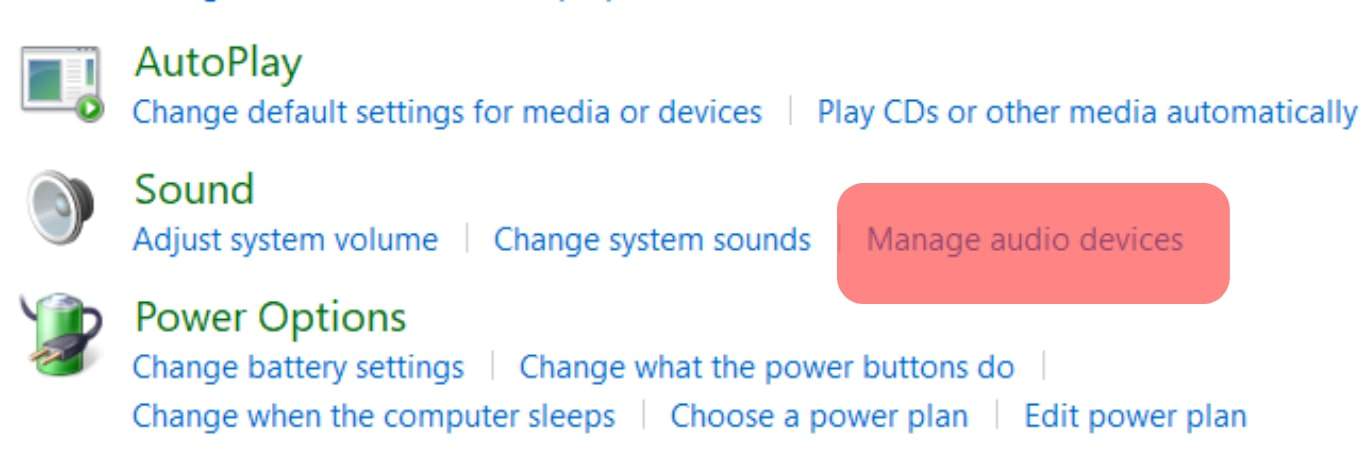 Tap The Option For Manage Audio Devices