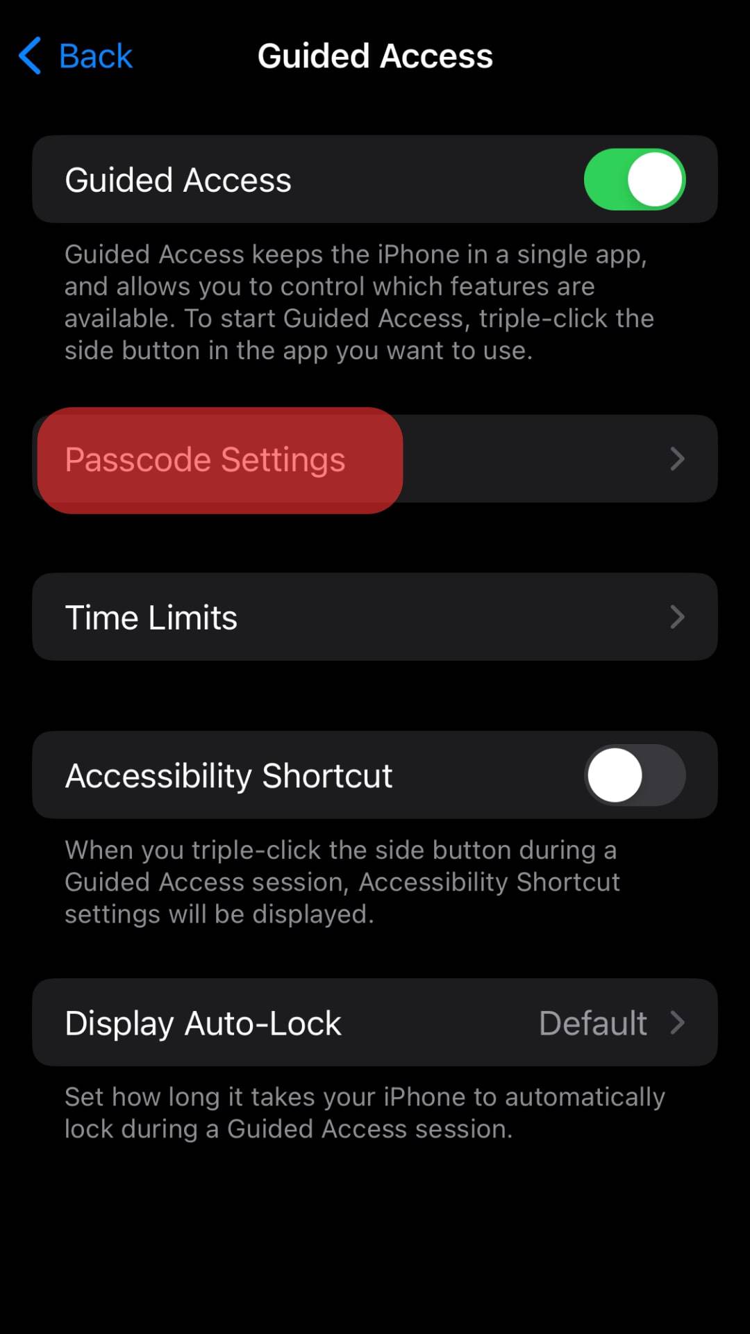 Tap The Option For Passcode Settings.