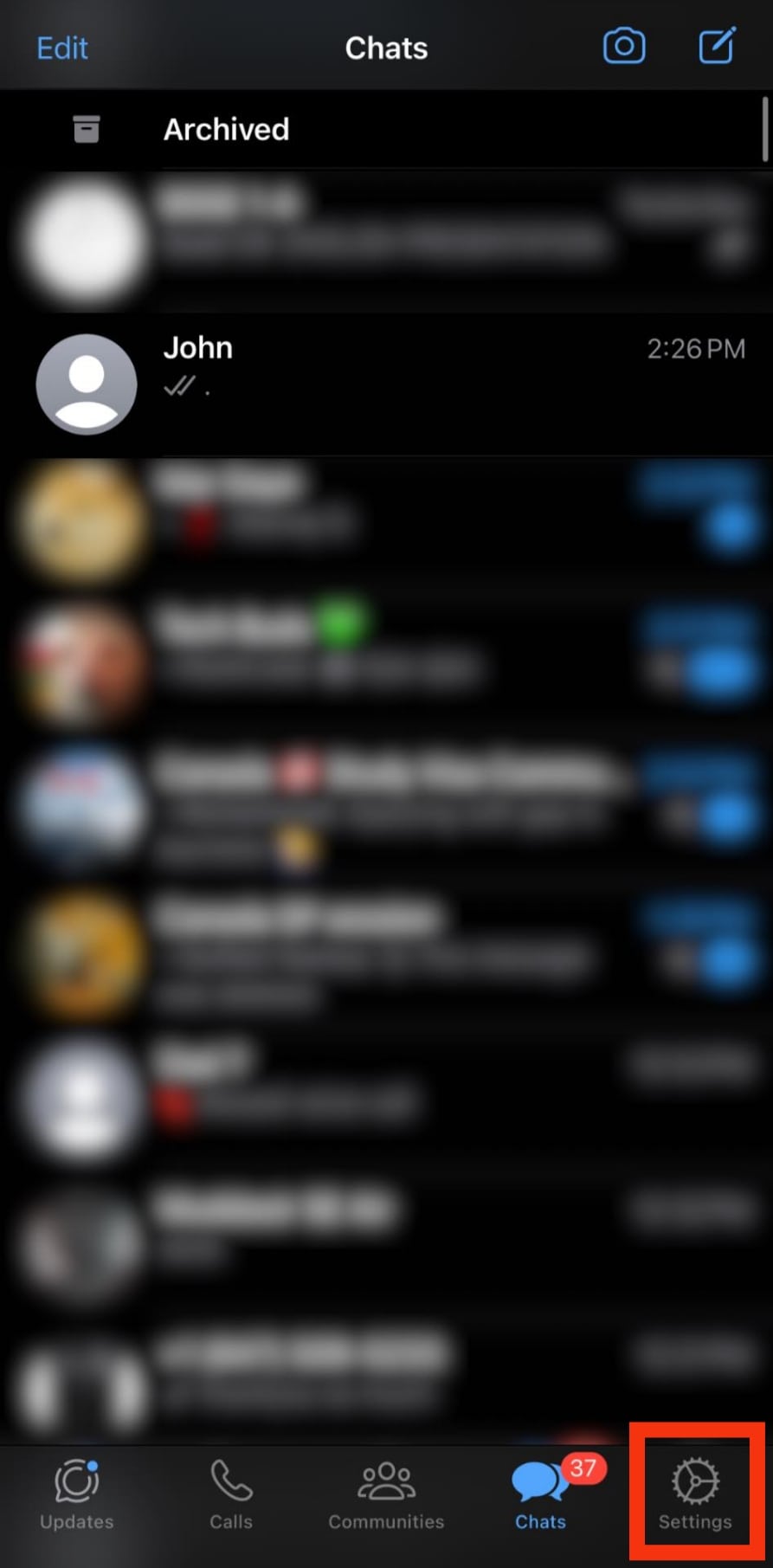 Tap The Settings Icon At The Bottom