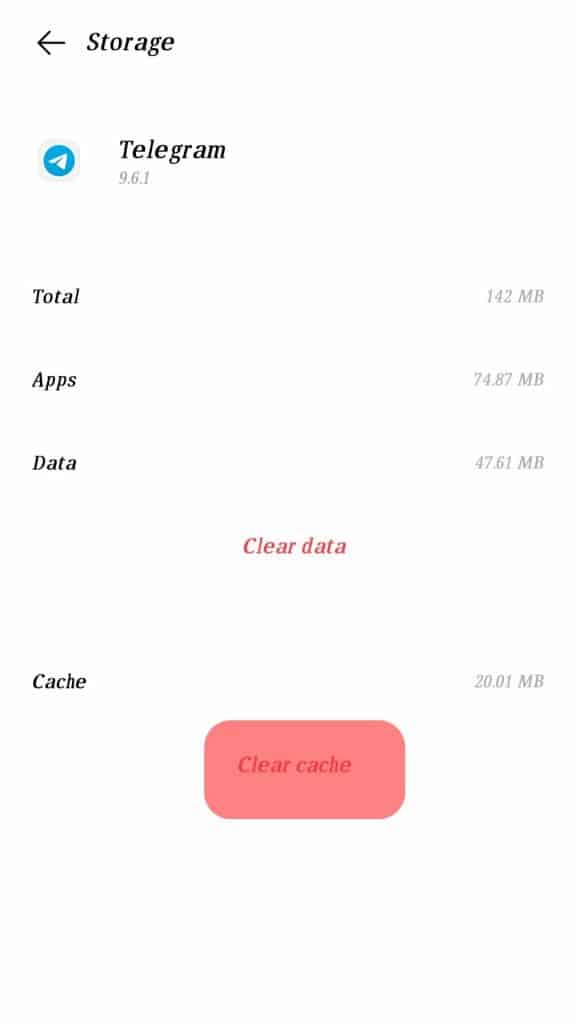 Telegram Cache Clear