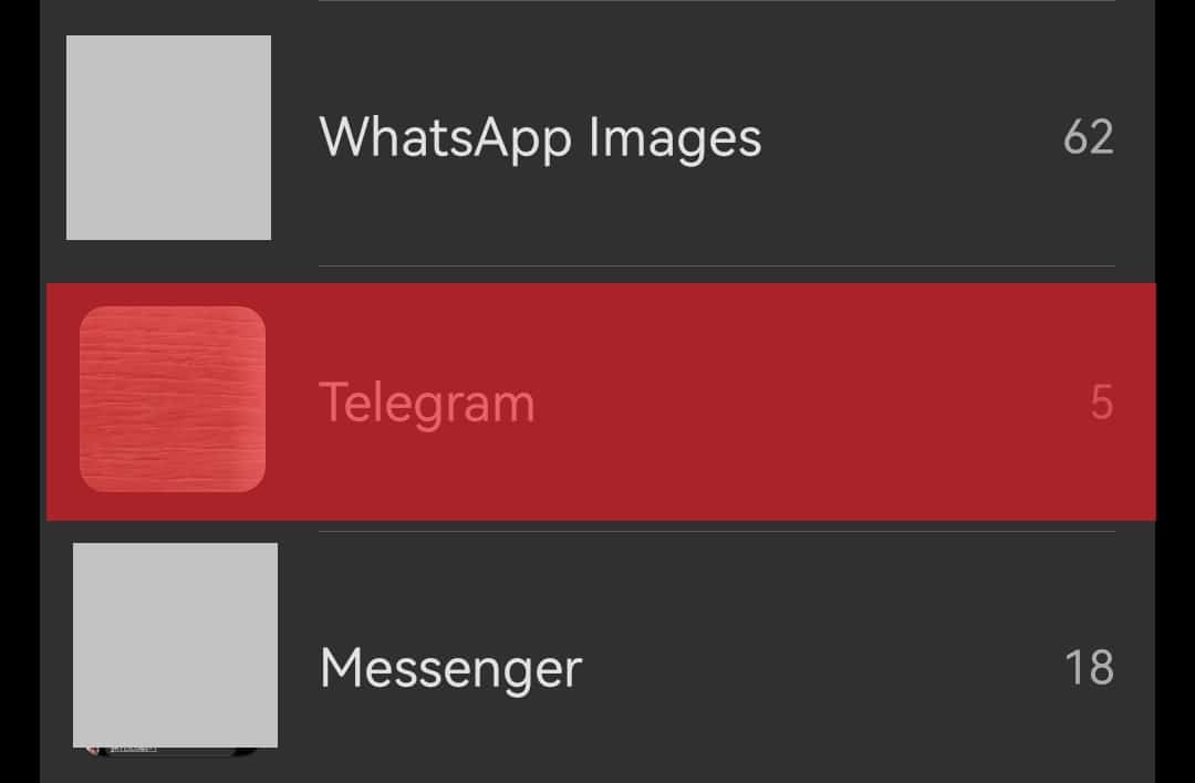 Telegram Folder In Android Gallery