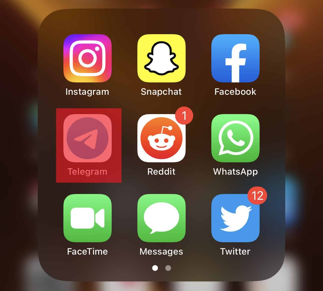 Telegram Icon On Iphone
