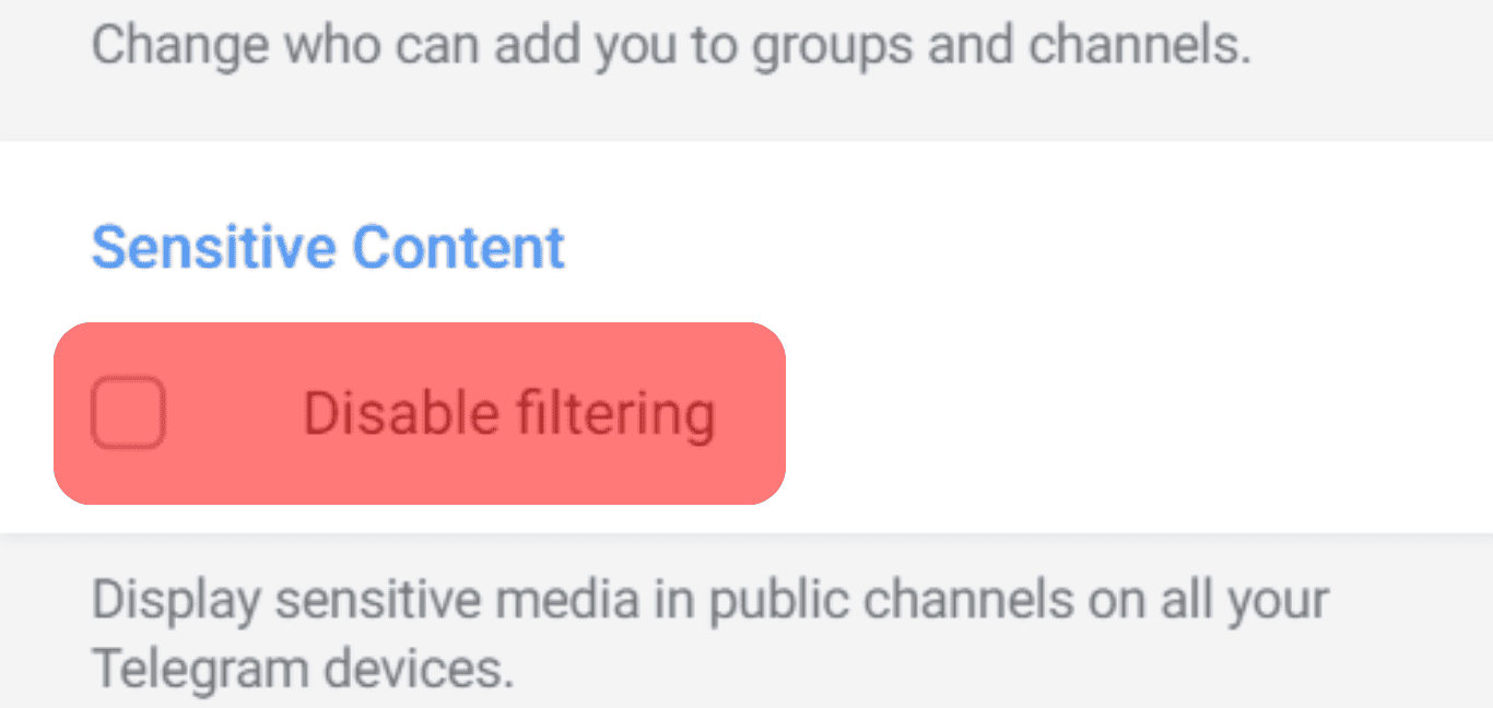Tick The Disable Filtering Option