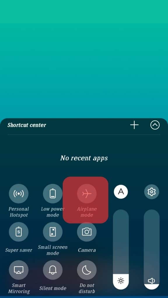 Toggle Airplane Mode Setting Mobile