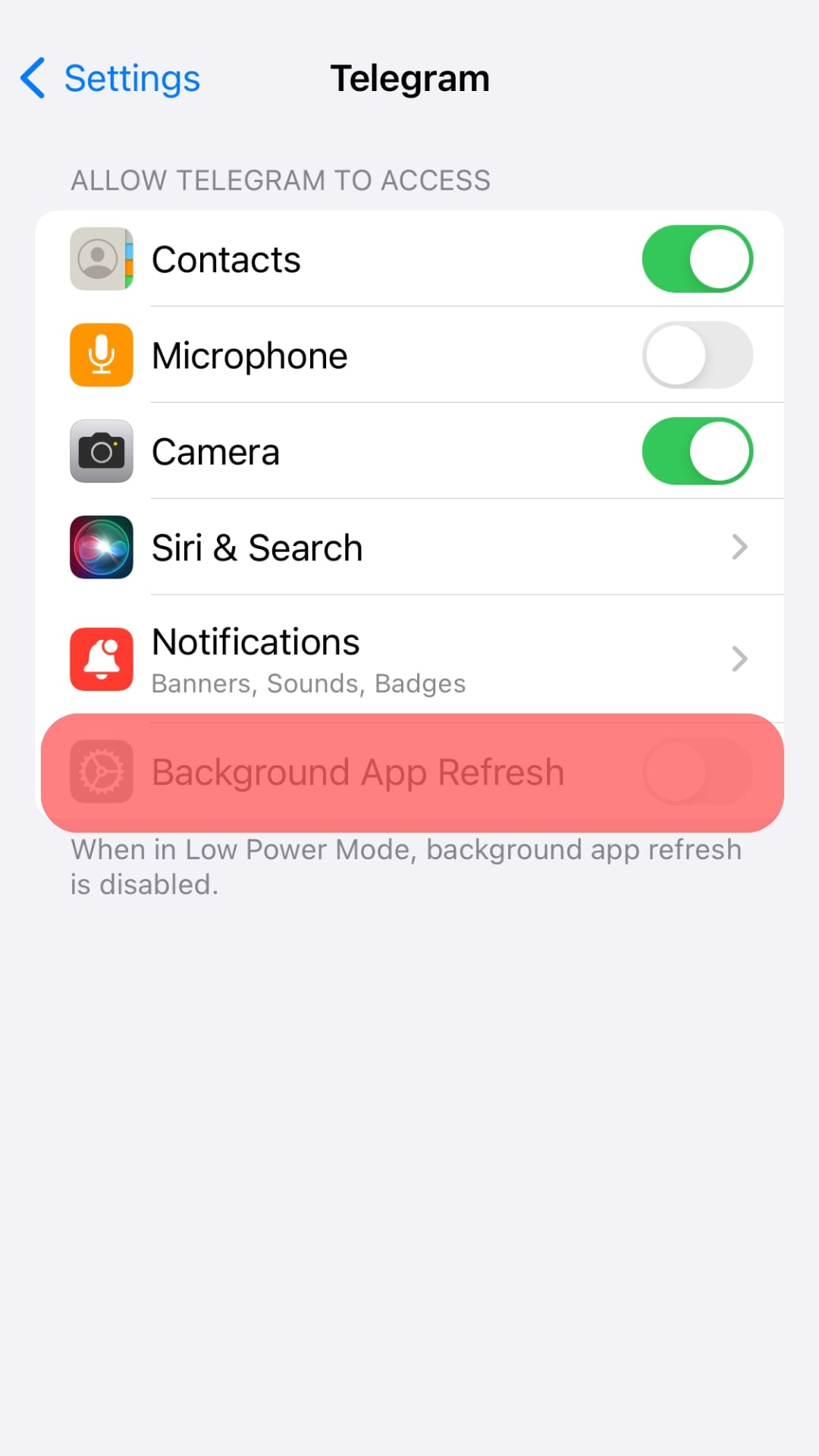 Turn On The “Background App Refresh” Option.