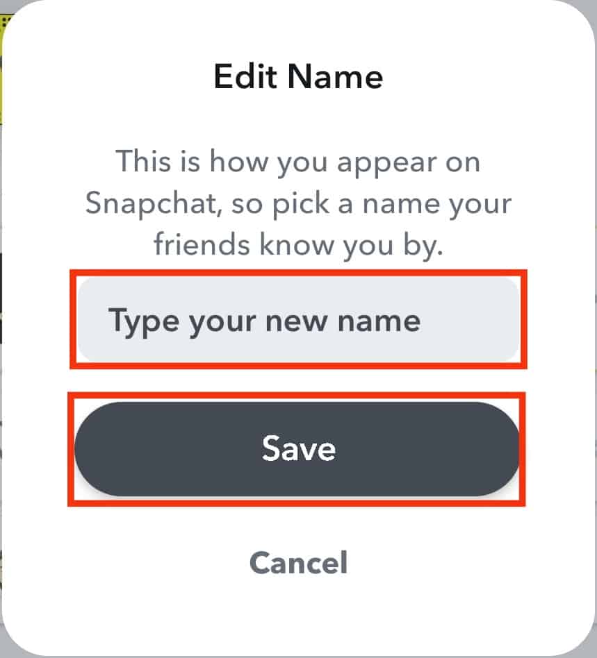 Type In The New Name