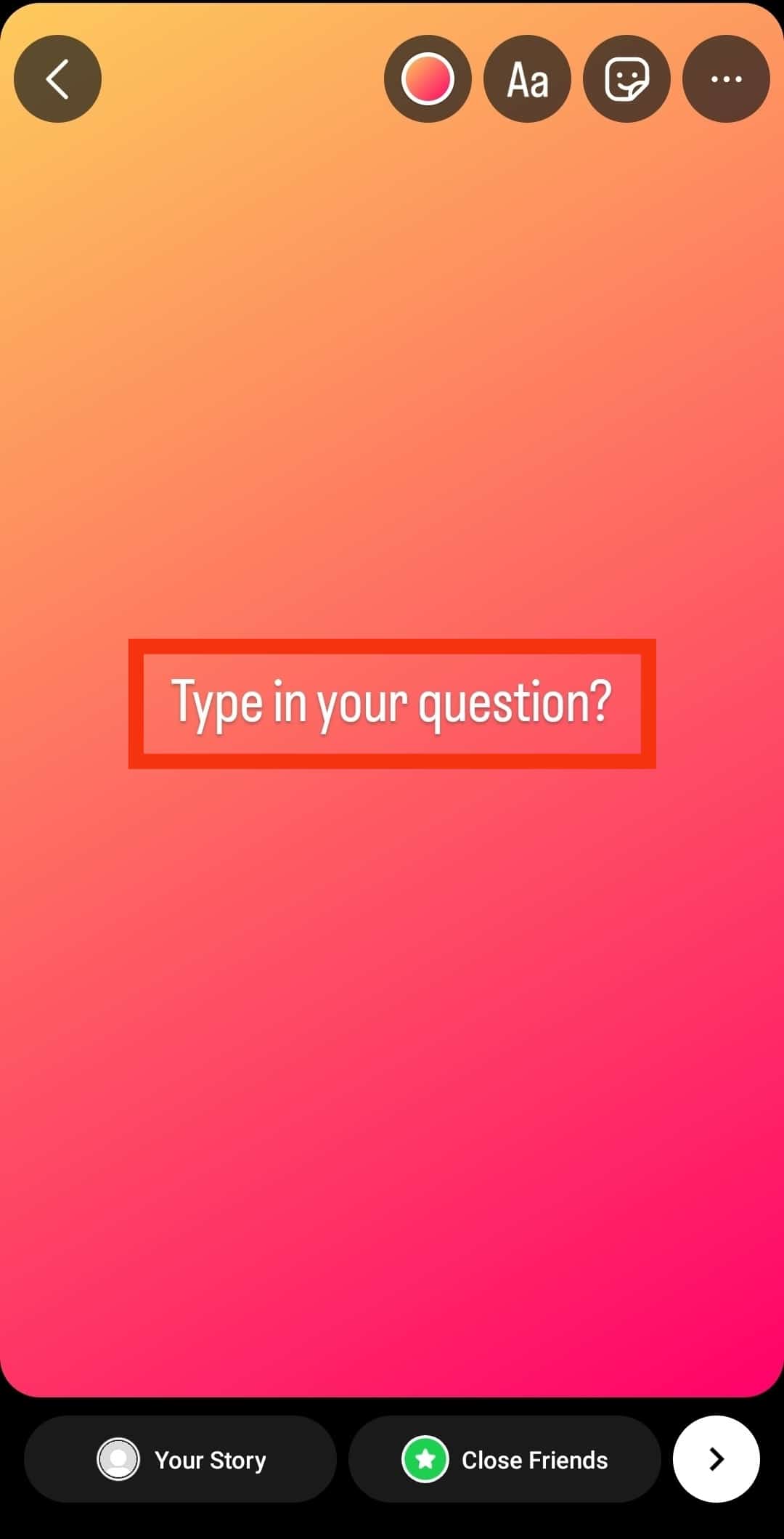 Type In Your Question