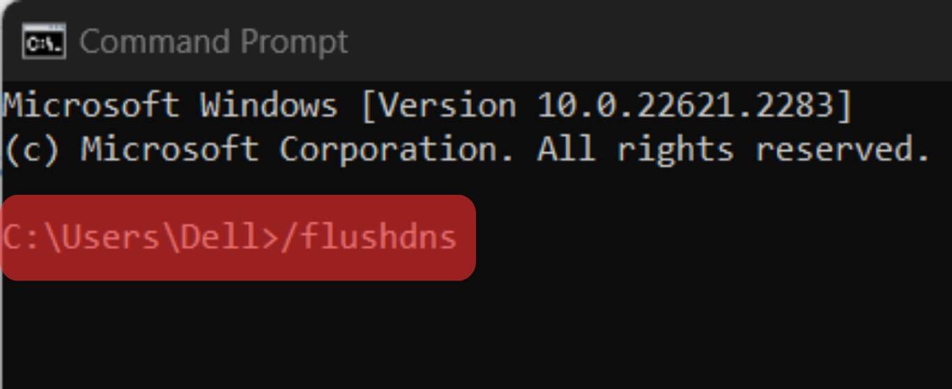 Type The Flushdns Command And Press Enter