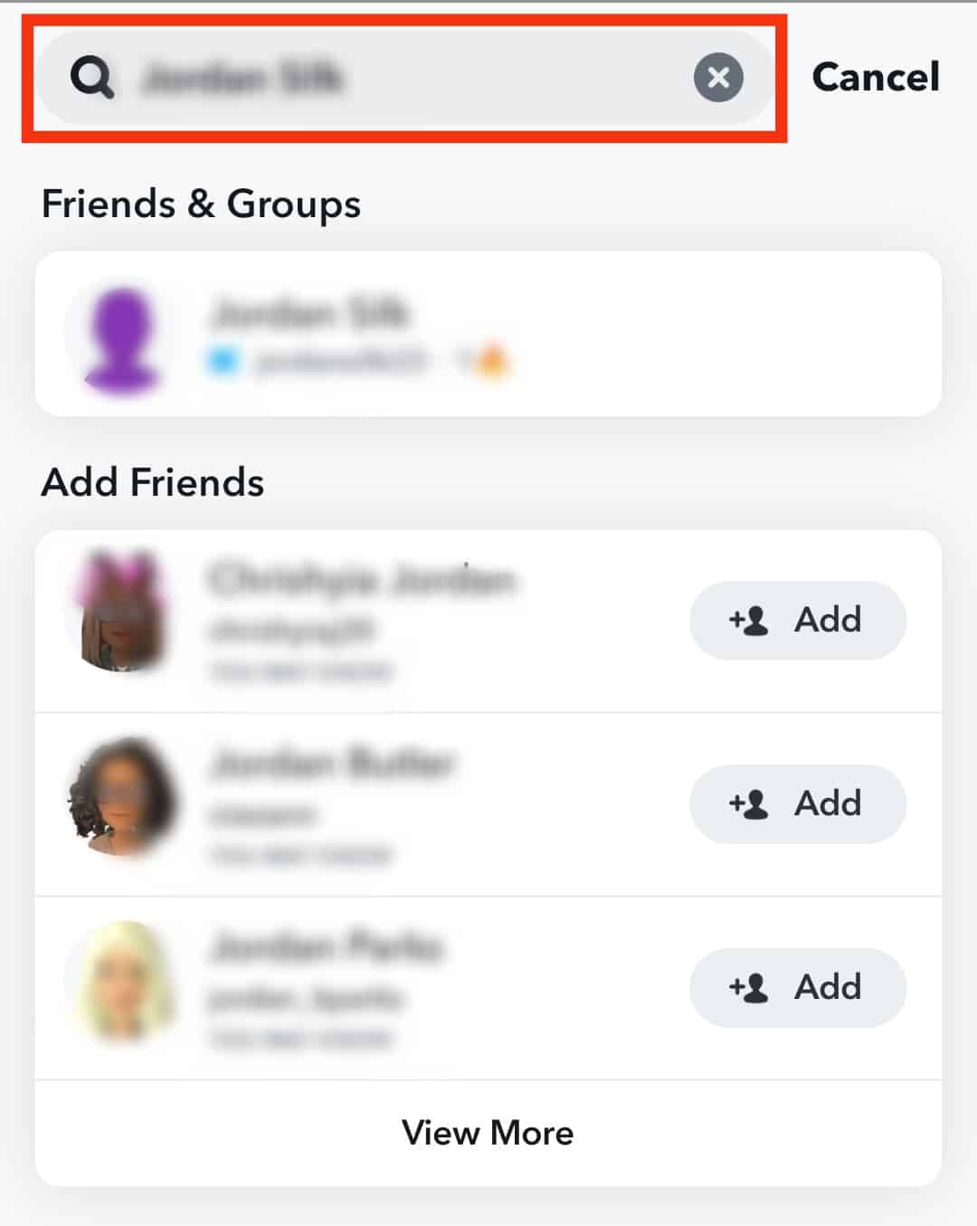 Type Your Friend’s Name In The Search Bar