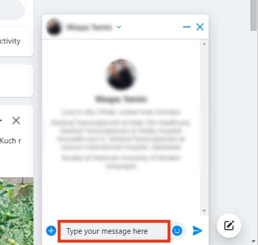 Type Your Private Message