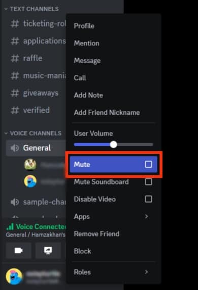 Uncheck The Checkbox Beside Mute