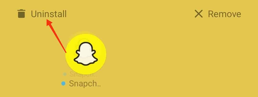 Uninstall The App Store Snapchat