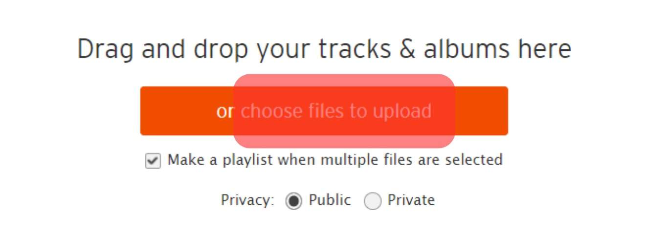 Upload The Audio File To Your Account.