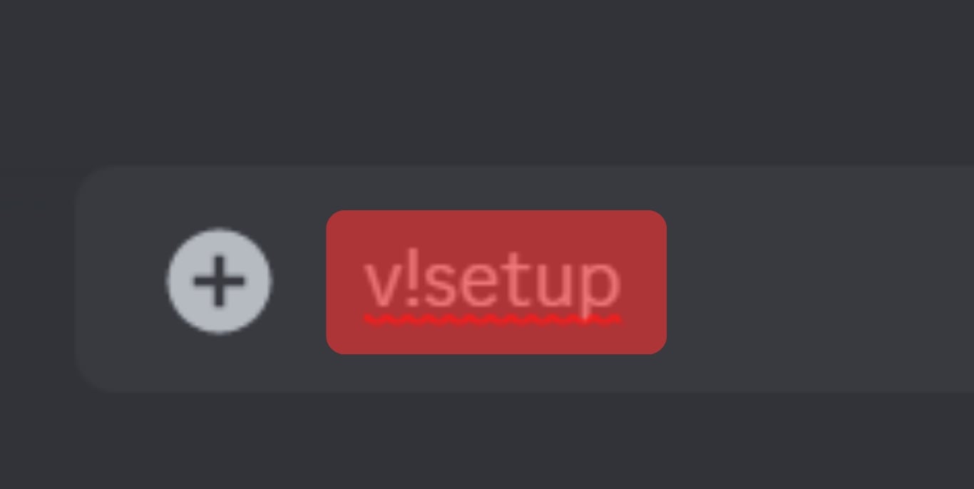 Use The V!Setup Command